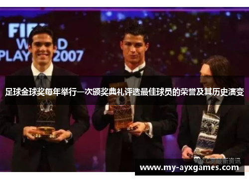 足球金球奖每年举行一次颁奖典礼评选最佳球员的荣誉及其历史演变